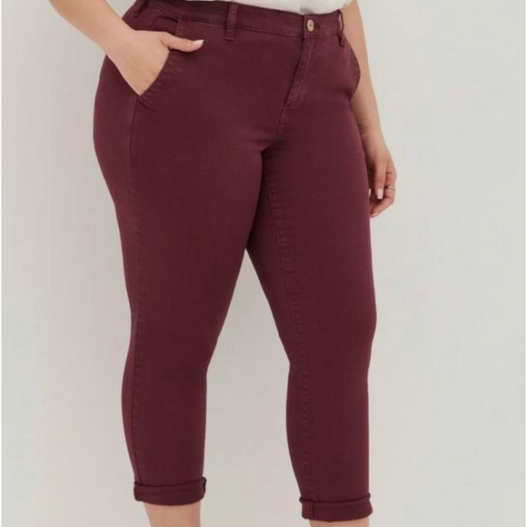 Torrid Maroon Utility Pants - Picture 5 of 6